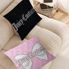 Модные наволочки J-juicy-couture, мультяшные, декоративные для дивана, для дома, с двусторонней печатью, из короткого плюша, милые наволочки