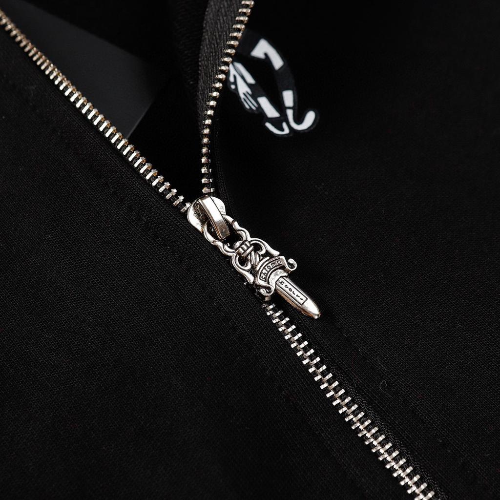 804 CHROME HEARTS 2026 Осень-Зима Новая Классическая Толстовка с Капюшоном и Молнией, Большого Размера, Подходит для Ношения Парами