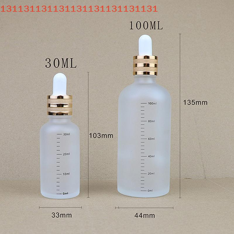 Liquid Pipette Bottle for Aromatherapy Travel Refillable 5ml-100ml Reagent Dropper Bottles with Scale Sanding Glass Eye Drop