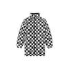 Vans Reversible Long Padded Jacket With Checkerboard Print Unisex Outerwear Black VN0A54I3BLK