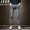 JEEP SPIRIT Men's Slim Fit Elastic Drawstring Jeans