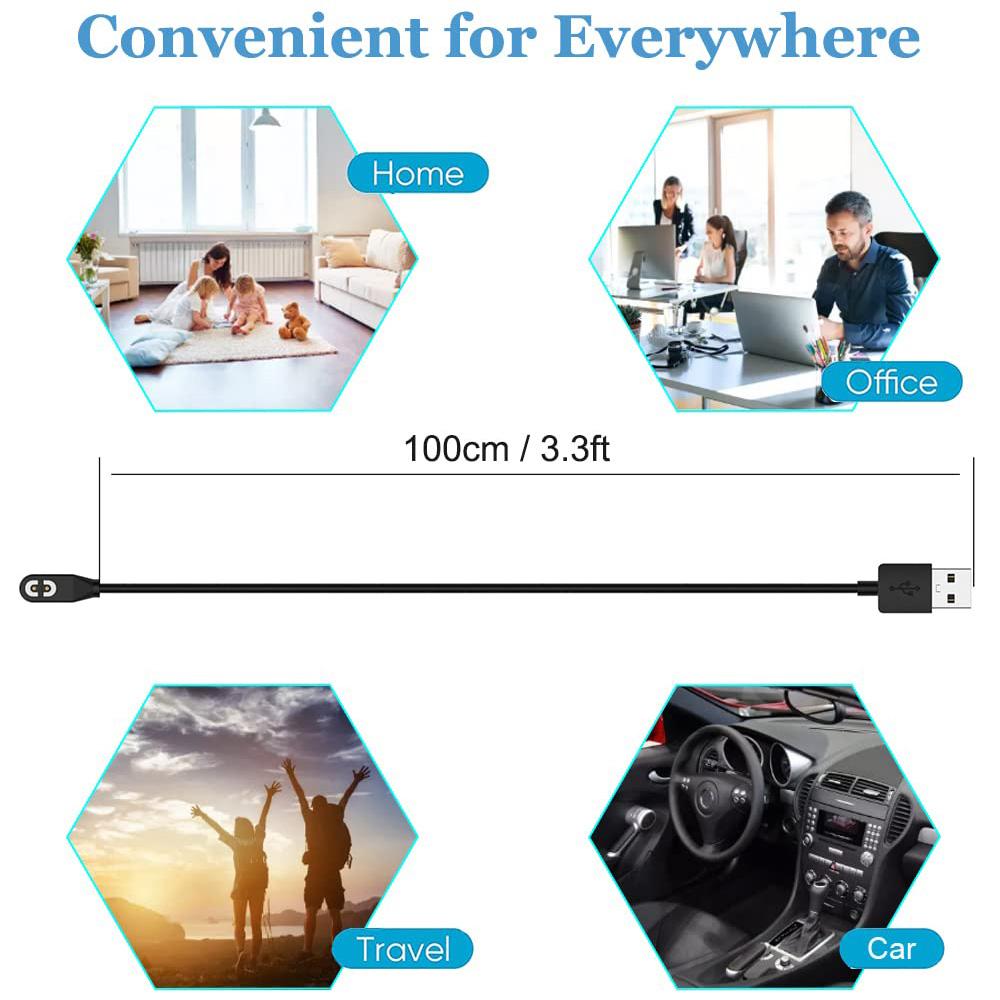 2 шт. Магнитных зарядных кабелей для Aftershokz Aeropex AS800 / OpenComm ASC100SG