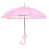 Wedding Bride Umbrella Unique Foldable Lace Fabric Parasol Umbrella Performance PropsPink