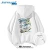 Jeanswest Unisex Printed Hooded Sweatshirt