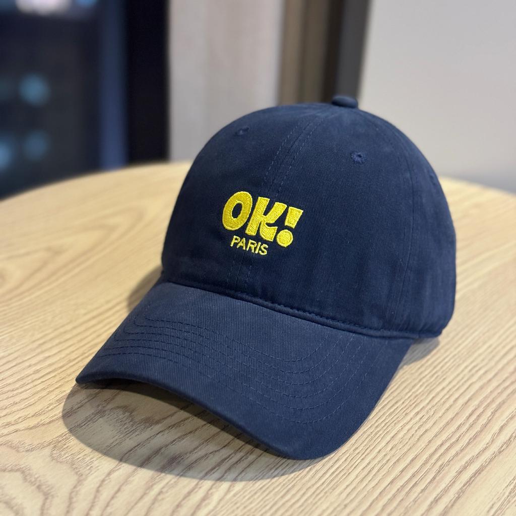 Korean-style versatile all-season soft-top baseball cap for women with large heads and round faces, new letter-embroidered baseball cap for men