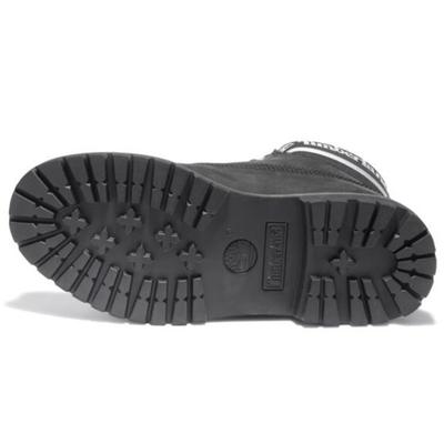 Женские водонепроницаемые ботинки 'Black Nubuck Logo' 6 дюймов, широкая посадка, премиум A41CX001