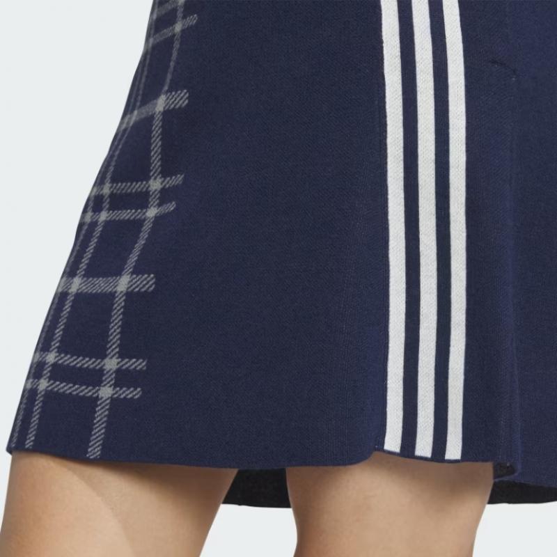 Adidas Golf Women S Pulley faShion 3S Checked Skirt iS4755