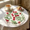 Safe Fruit Plate Lemon Pattern Dinner Plate Multi-purpose Shallow Plate  Picnic
