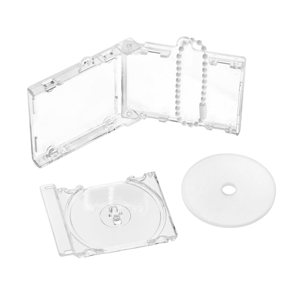 Акриловый брелок-подвеска в виде альбома для дисков, брелок в виде пустой коробки для дисков, подходящий для брелка-рюкзака, брелок-зажим для цепи