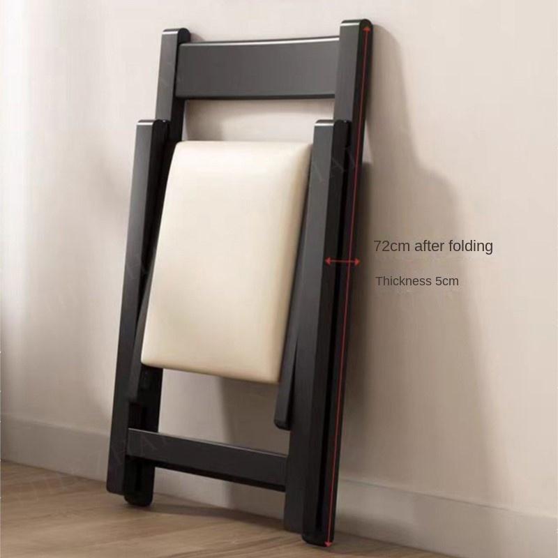 Складной стул из массива дерева - простой складной обеденный стул со спинкой, портативный для кухни, улицы и небольших помещений, мебель.