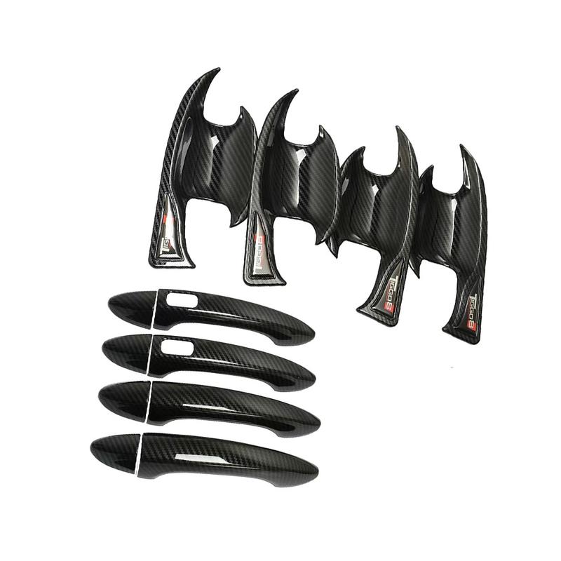 Door Bowl Handle Cover For Chirey Fownix Tiggo 8 Pro DR 7.0 -2025 Carbon Fiber Silver Cars Accessories Exterior Styling