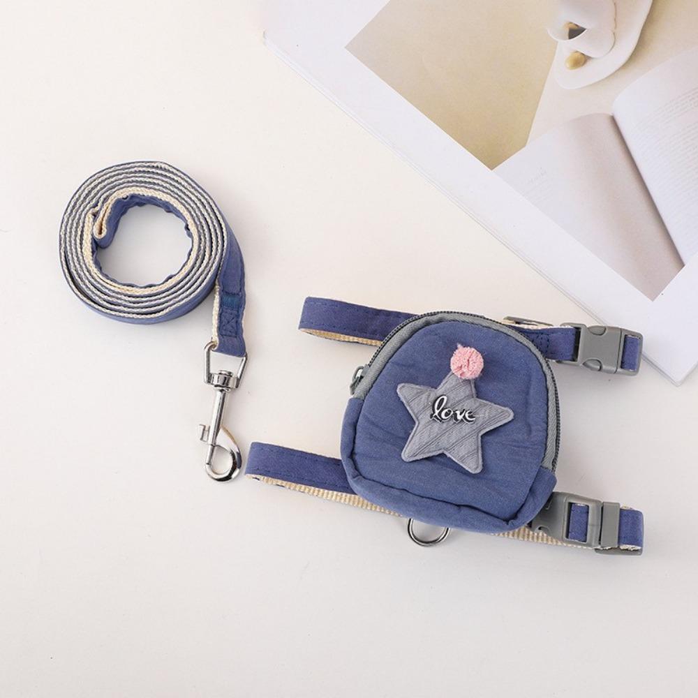 Pet lightweight chest dog, small bee chest, strap, dog walking leash, dog going out leash, medium and small dog chest