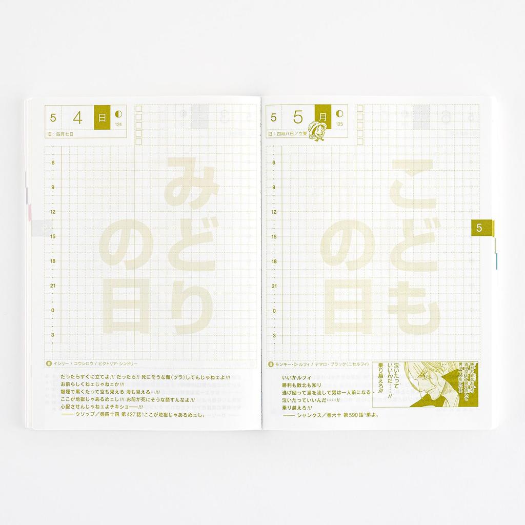 Hobonichi Techo 2025 Notebook Original ONE PIECE Japanese Page Per Day On (A6) [A6/1 (special edition)/January/starts Monday]