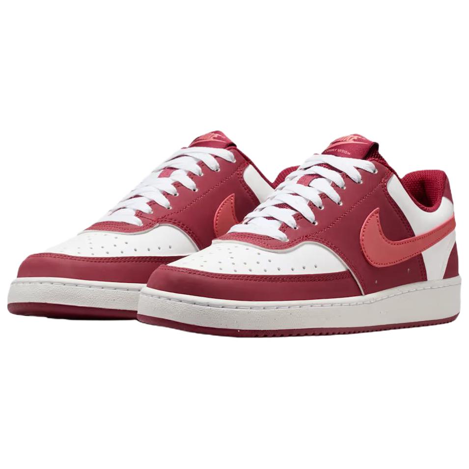 Nike Court Vision Дышащие Низкие Скейтбордические Кроссовки Унисекс Красный Белый IM1652-601