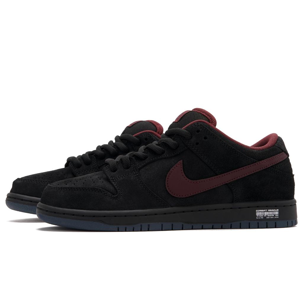 Nike Dunk SB Yuan Black Hole Low top Skateboard Shoes Unisex Black Red HQ1625-600(Team734-)