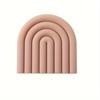 1pc Geometric Silicone Heat Insulation Mat, Non-slip High Temperature Resistant Pad