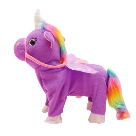 Yousheng Electric Плюшевая Игрушка Летающая Лошадь с Веревкой Поющая Ходячая Лошадь Плюшевая Игрушка для Малышей Мальчиков Девочек Интерактивная Имитация Чучело Животное Игрушка