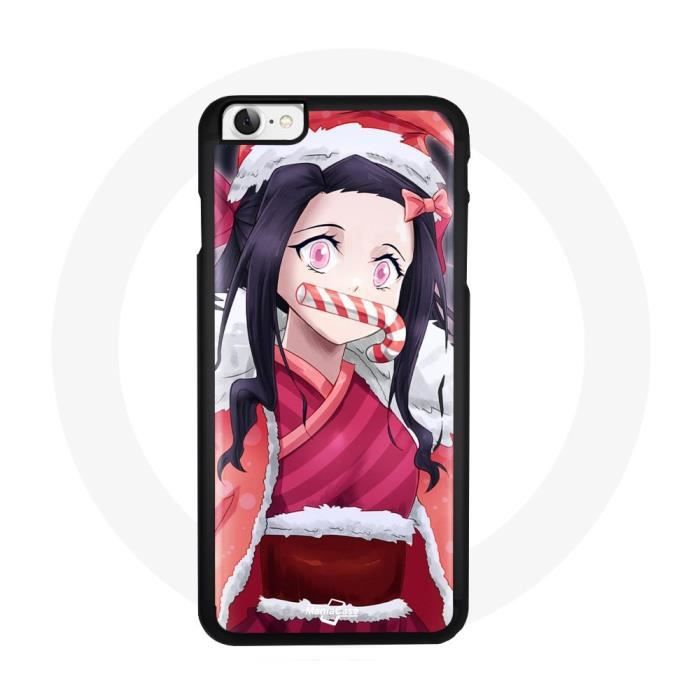 Защитный чехол - Maniacase - Iphone 7 - Аниме Клинок, рассекающий демонов - Гибкий дизайн - Черный
