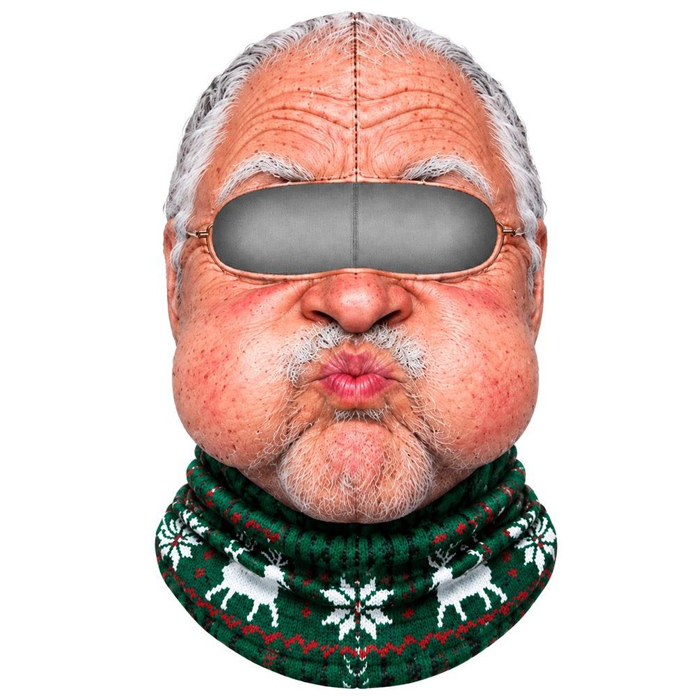 Breathable Funny Ski Mask Old Man Pattern Full Face Mask For Outdoor/Cycling/Pranks/Party