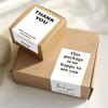 50PCS Commodity Packaging Thanks Decals 5.4*9cm Flower Sealing Labels  Event