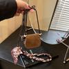 Винтажная Матовая Изысканная Кожаная Сумка Через Плечо Подвески Ожерелья Для Женщин Длинная Веревка Цепочка Для Свитера Трендовые Украшения Подарок