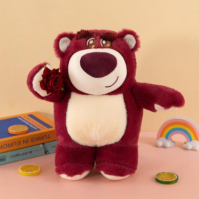 Adorable Strawberry Bear Plush Toy For Couples And Kids Perfect Birthday Gift