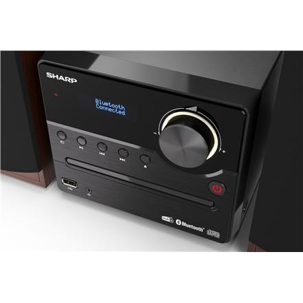 Sharp | Micro Hi-Fi System | XL-B517D(BR) | Brown | USB port | AUX input | Bluetooth | CD player | FM radio | Wireless connection