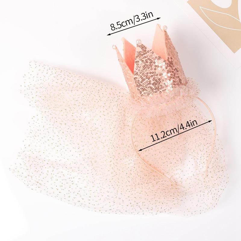 Новая шляпа на день рождения 1 2 3, шляпы для вечеринки Baby Shower для девочек, корона-повязка с кружевом, детские принадлежности для украшения на день рождения