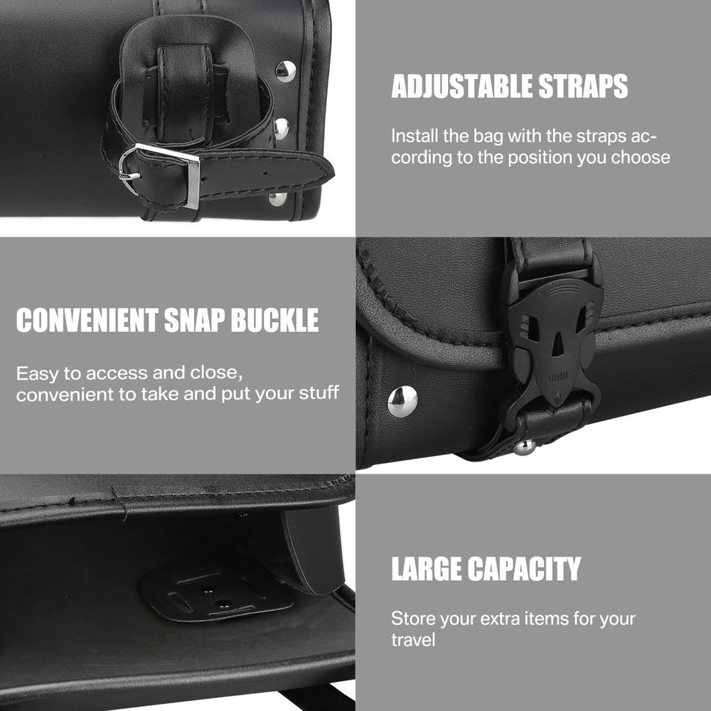 Мотоциклетная сумка, седельные сумки из искусственной кожи, передняя вилка, хвостовая часть, сумка для инструментов, багаж для Harley Chopper Bobber Cruiser Sportster XL 883 1200