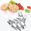 Double Rolled Round Kitchen Baking Tool Metal DIY Cake Mold Muffin Ring Bakeware Tart Ring