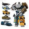 5 IN 1 HZX Transformation Bruticus 5IN1 Sets War Team Aircraft Tank Robot TF Action Figure Kids Gift