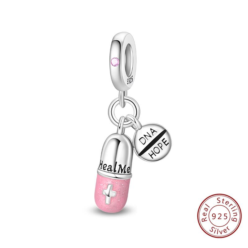 925 Silve Charms Beads Doctor's Teeth Dentist Charms First Aid Kit Dangle For Bracelet Occupation Jewelry Gift