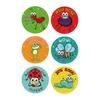 1 Roll Teacher Sticker Strong Stickiness Decorative Self-Adhesive Cartoon Animals Motivational Reward Stickers for School