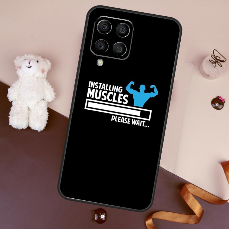 Bodybuilding Gym Fitness Quotes Case For Samsung Galaxy M06 M53 M13 M31 M11 M35 M55 M15 M56 M36 M16 M12 M32 M52 M14 M34 M54