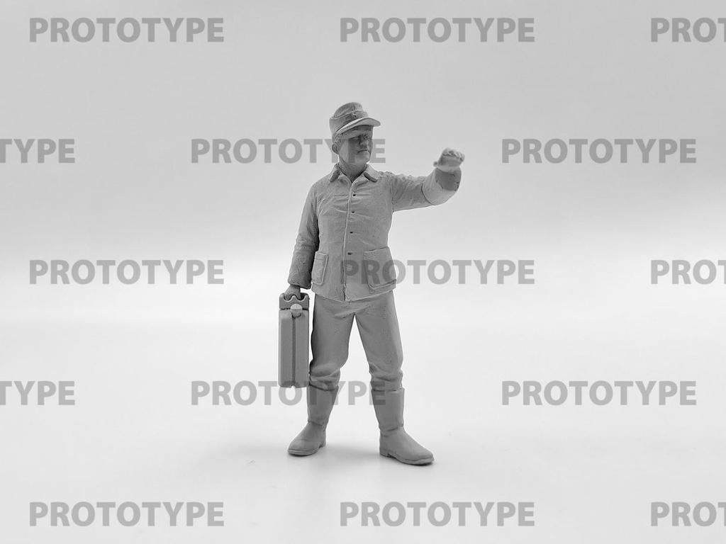 Пластиковая модель немецкой полевой кухни времен Второй мировой войны ICM 35618 1/35 с поваром (Военная техника)