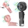 Портативный ручной вентилятор для распыления, 4 скорости, мощный поток воздуха, низкий уровень шума, работающий от аккумулятора, перезаряжаемый мини-вентилятор для персонального охлаждения