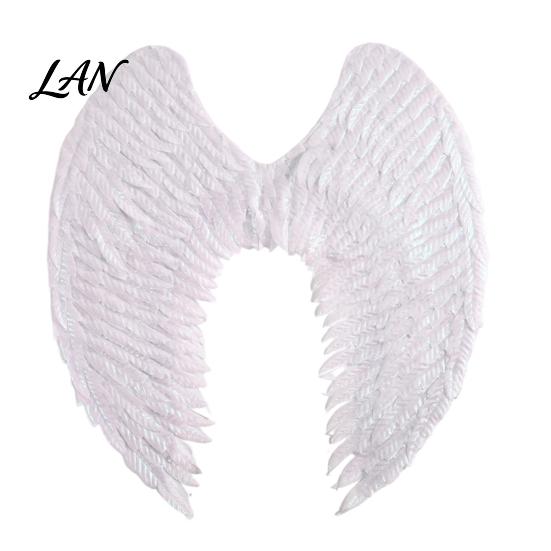 Dark Guardian Angel Wings Costume for Kids, Feathered Wing Dress Up Elastic Strap Cosplay Accessory Fancy Dress, Halloween Party, Performance