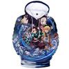 Kimetsu No Yaiba Demon Slayer Men's and Women's 3D Print Sweatshirts Casual Kids Hoodies for Boys Girls Pullover Anime Coat 6XL