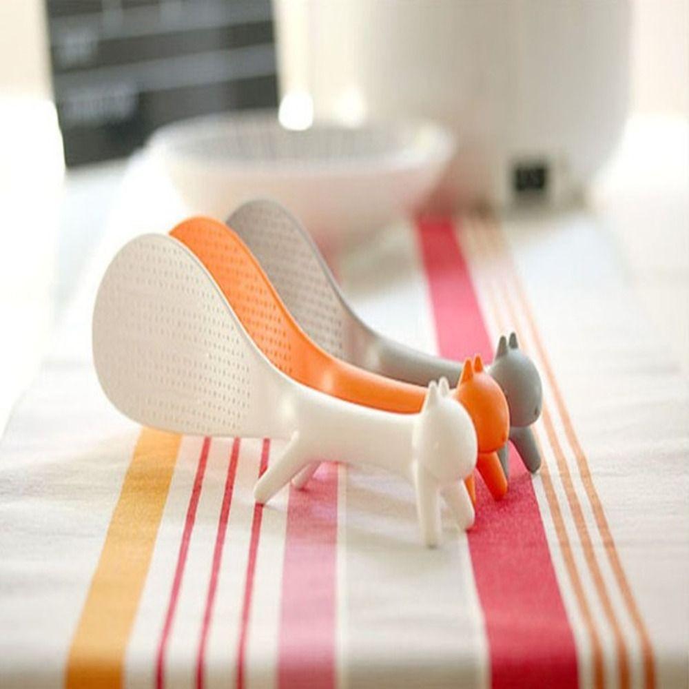 Can Stand Squirrel Shaped Ladle Lovely Meal Spoon Kitchen Supplie Rice Scoop
