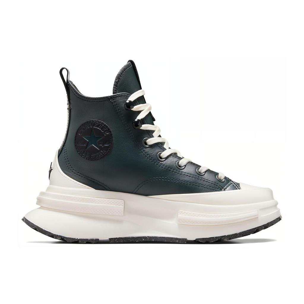 Converse Run Star Legacy Leather Comfortable High-Top Casual Shoes Unisex Sneakers Green A07940C