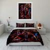 Soccer Player Print Bedding Set Bedding set (1 duvet cover, 2 pillowcases, duvet not included)