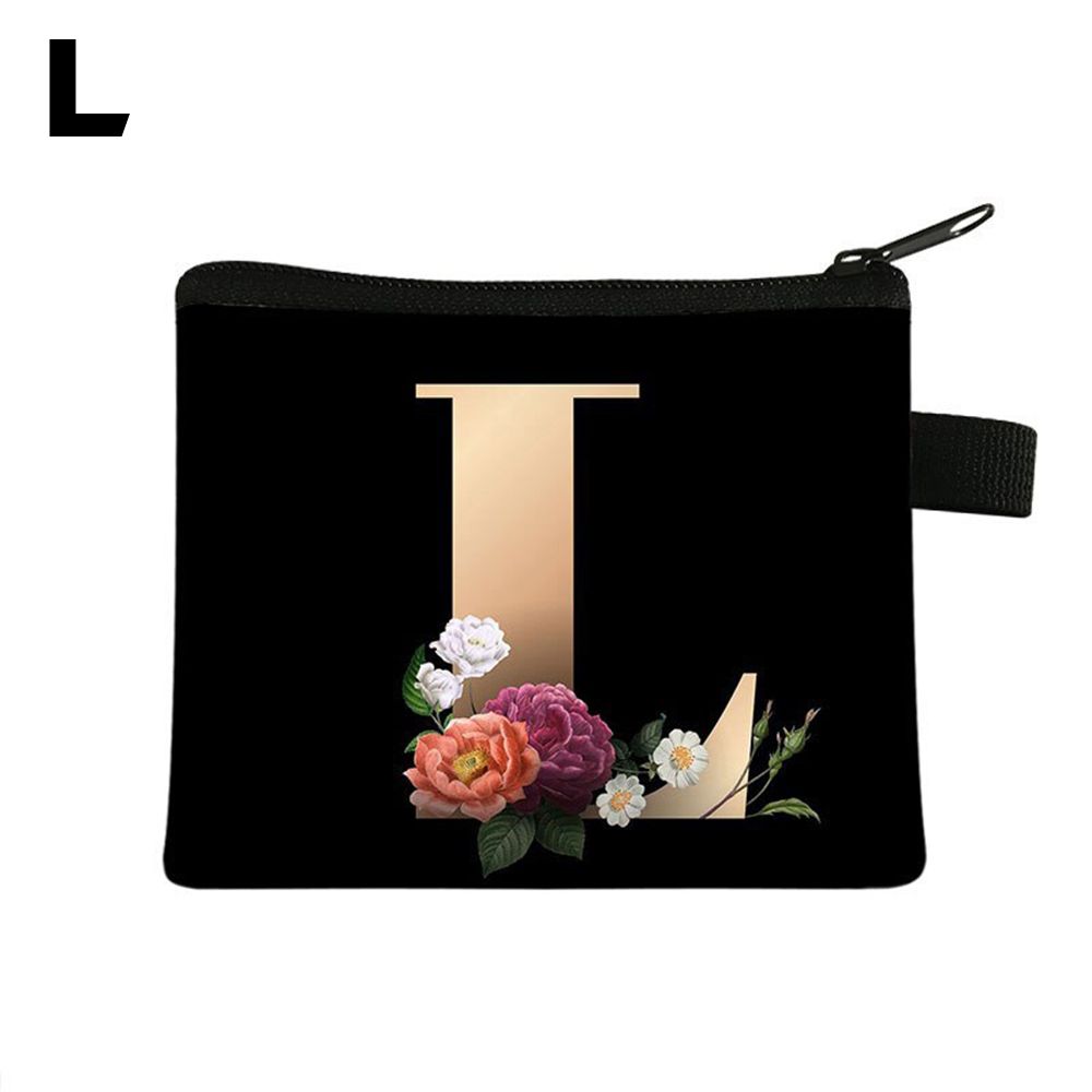 1 шт. Кошелек для монет с принтом букв Женский Мини-держатель для карт Маленький кошелек Сумка для повседневного хранения Кошелек-клатч для девочек