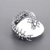 Special Centipede Chunky Bracelet Men's Stainless Steel 3D Animal Bangle Personalized Crocodile Bone Jewelry Wholesale