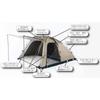 Whole Earth Outdoor Camping Tent for 1-2 People EARTH TRIPPER 2.0 WE2KDA10 Sand Beige