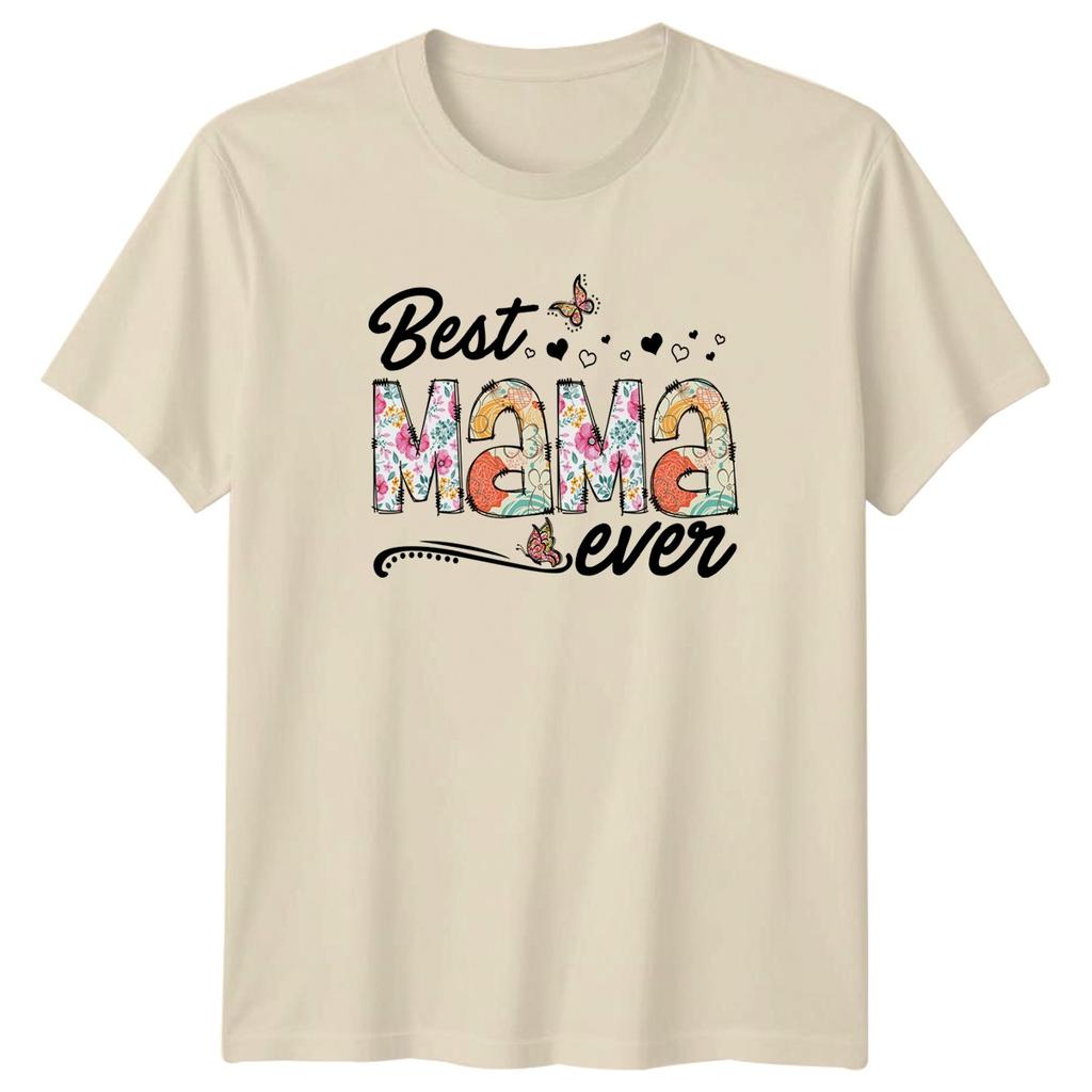 Best Mama Ever Unisexs TShirt Floral Watercolor Motherhood