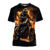 Новые модные мужские футболки крутые мотоциклетные цифровые 3D-печатные мужские футболки летние большие размеры свободные повседневные футболки повседневная уличная одежда
