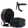 2Pcs Bike Handlebar Tape Colorful Lines Handle Bar Tape Anti Slip Cycling Handle Wraps Road Bike