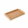 With Handles Bamboo Serving Tray Aesthetic Food Storage Tray Wooden Organizer Tray  Spoons
