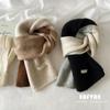 Contrast Color Scarf for Women Autumn and Winter Korean Version Cute Student Warm Knitted Knitted Matching Color Matching Decorative Scarf
