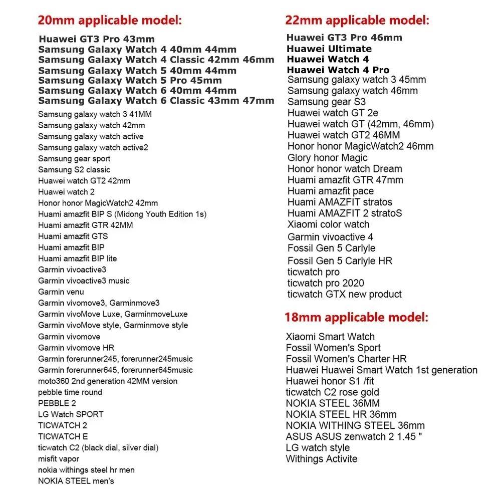 22 мм Миланский ремешок для Redmi 3 Lite Стальной металлический ремешок для Xiaomi Active умные аксессуары 20 мм Galaxy Watch 6 5 4 40 44 мм